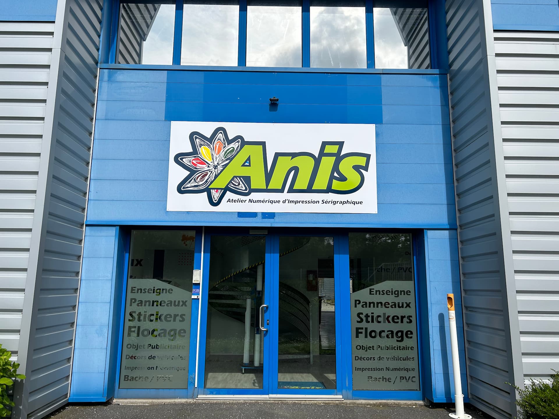 Habillage de vitrine Anis